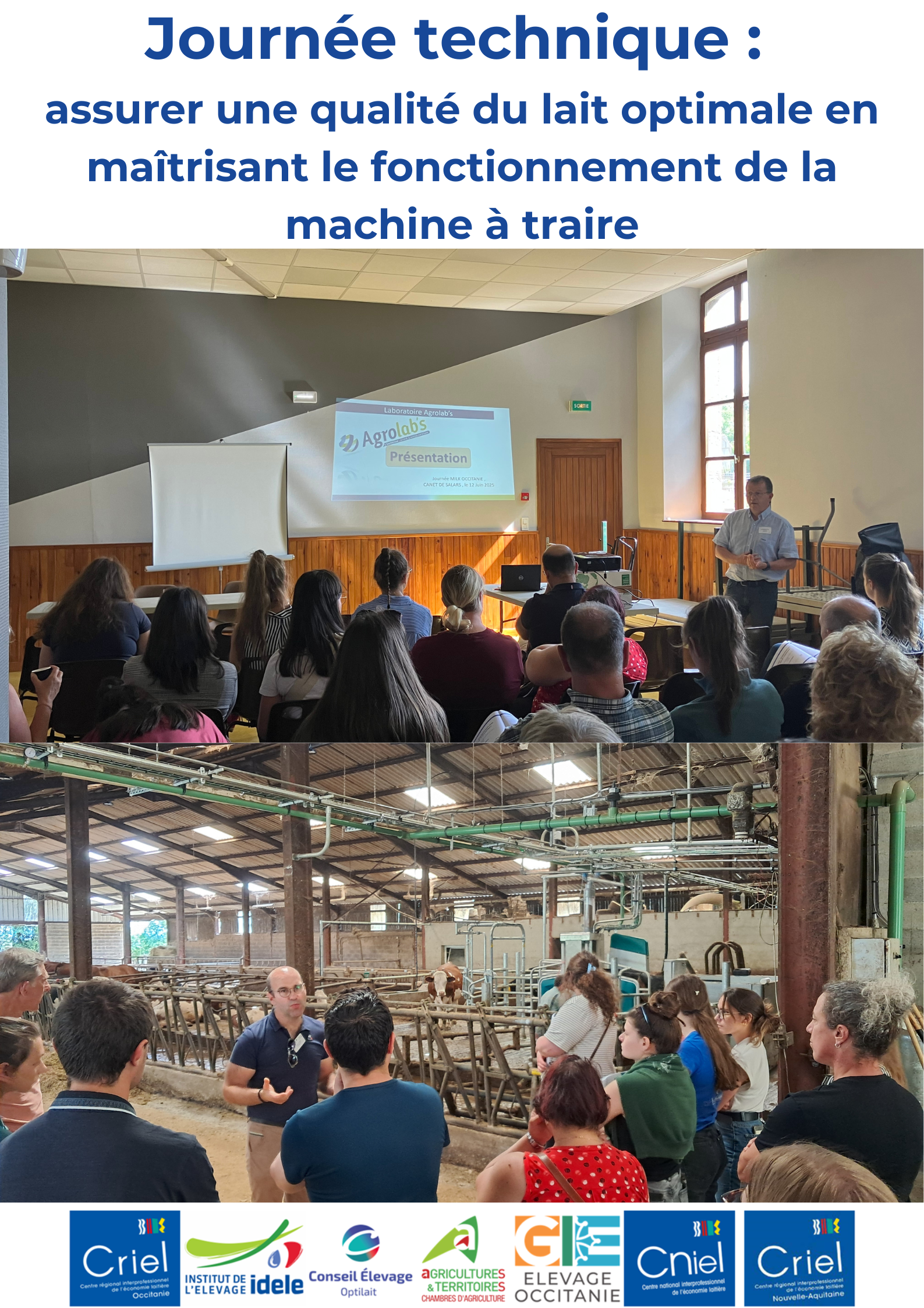 Photo journée Qualité du lait 2025